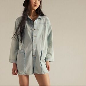 We The Free Maggie Denim Shortalls